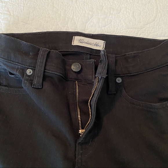 Madewell 9” High Rise Skinny Jean Black - 25 Tall - Picture 12 of 14